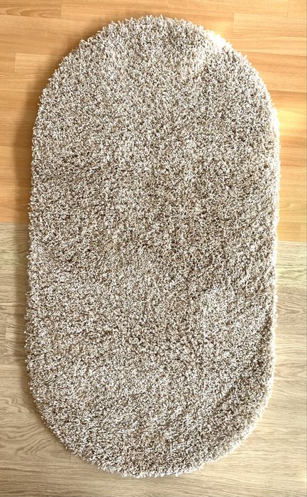 Килим ворсистий ковер ворсовий лапша беж