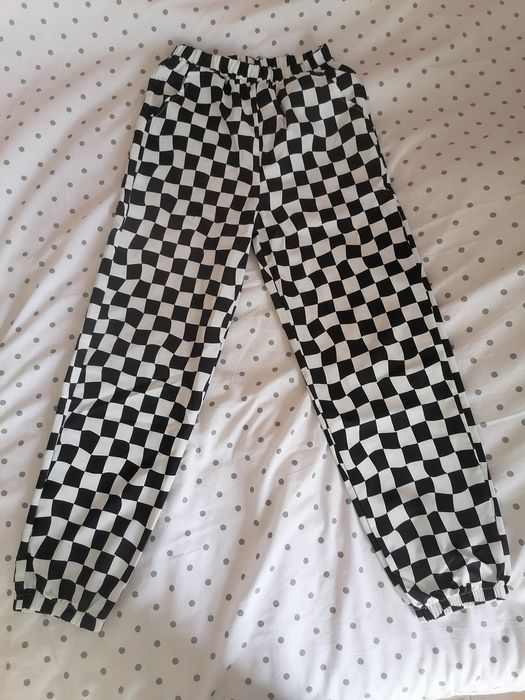 Spodnie w Szachownicę