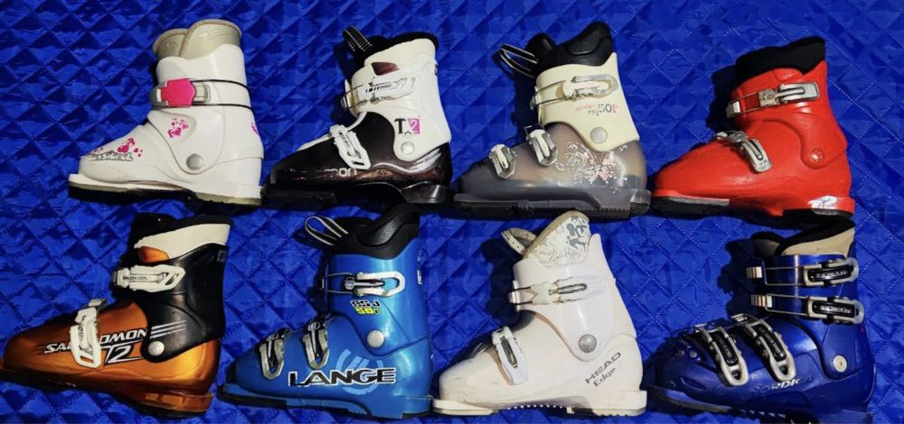 Детские горнолыжные ботинки б/у Salomon, Atomic, Rossignol, Head