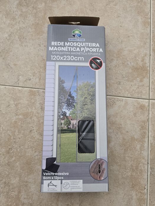 Rede mosquiteiro magnética para porta