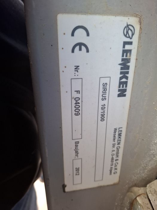 Opryskiwacz Lemken Sirius 10 1900  27 m GPS