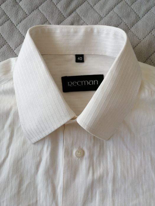 Koszula męska kremowa