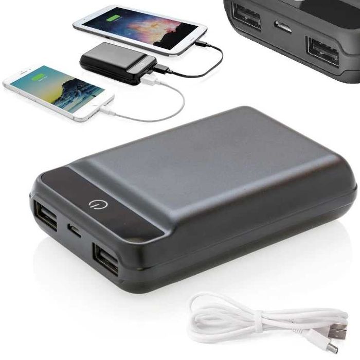 Powerbank 10000MAh szybki mocny kieszonkowy