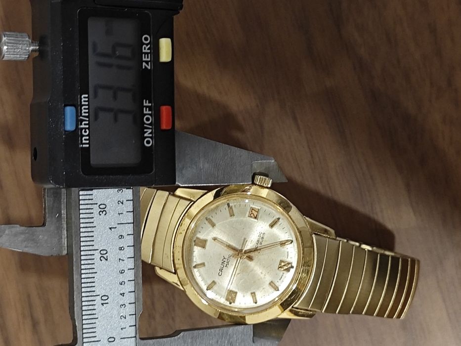 Relógio vintage Cauny Matic 25 rubis