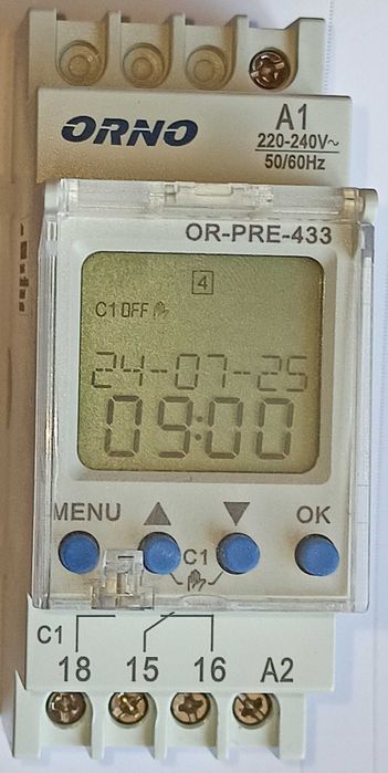 Programador / Temporizador ORNO Modelo OR-PRE-433