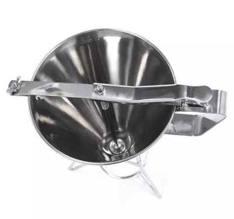 Funil doseador de massas liquidas