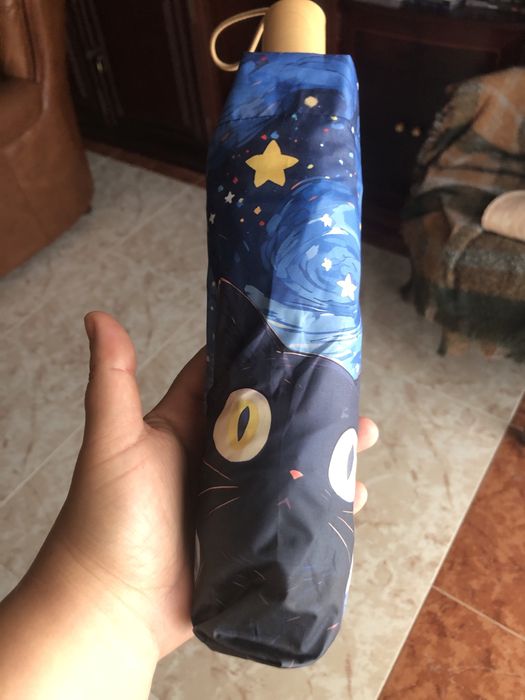 Chapéu/Guarda-Chuva Gato Lunar