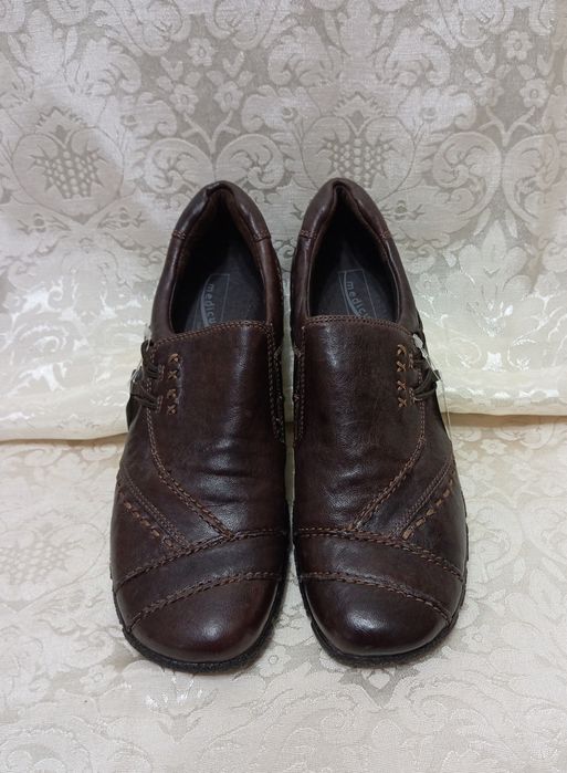 Brązowe nowe skórzane buty Medicus rozmiar 6,5 G (40)