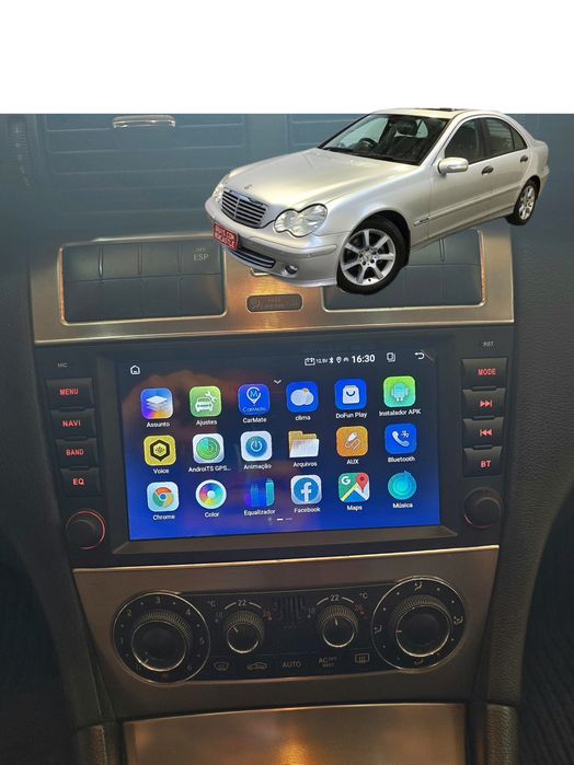 Entregas grátis Zona Grande Porto Rádio Android Mercedes W203/CLC