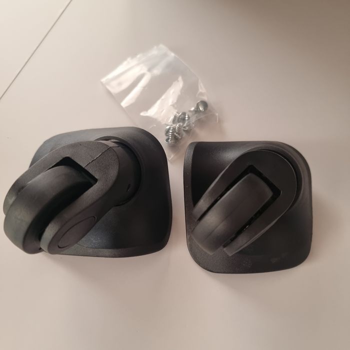 Zestaw wymiennych kółek do walizki czarne W041 Koła do walizki