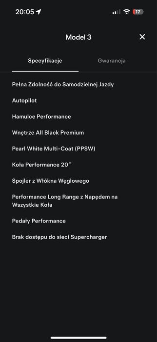 Tesla 3 performance cesja lub wykupsantander autopilot internet europa