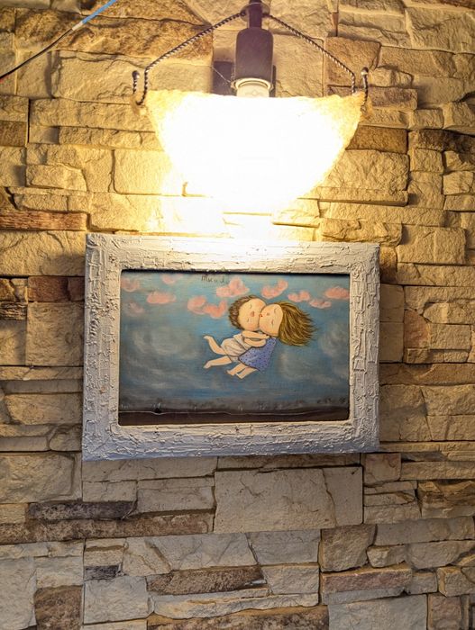 Картина маслом "Ты и я" по мотивам Гапчинской!"