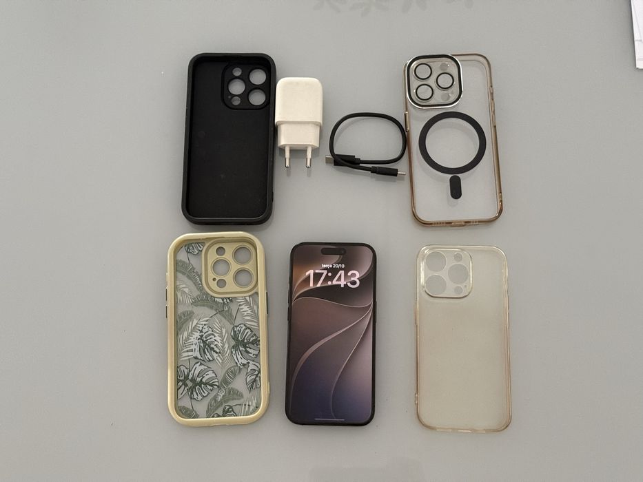 Iphone 15 pro 100% saude de bateria 256gb