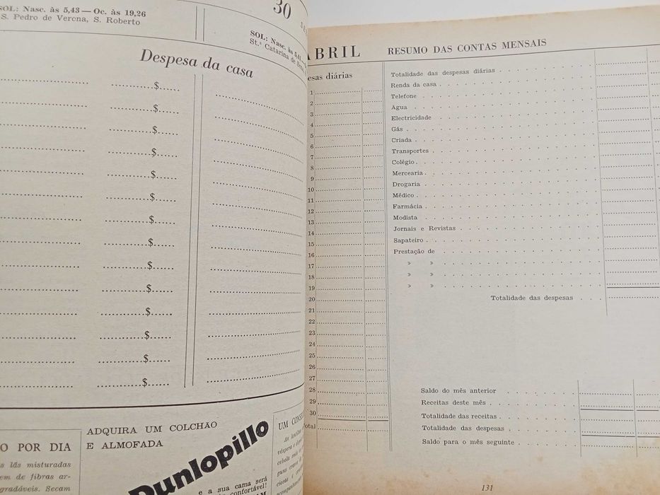 Agenda Almanaque 1965