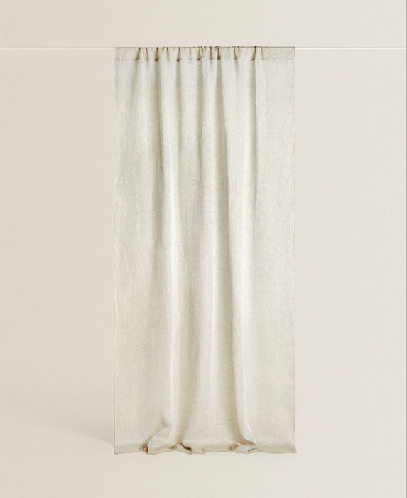 Cortina Linho Opacidade Baixa Zara Home NOVO