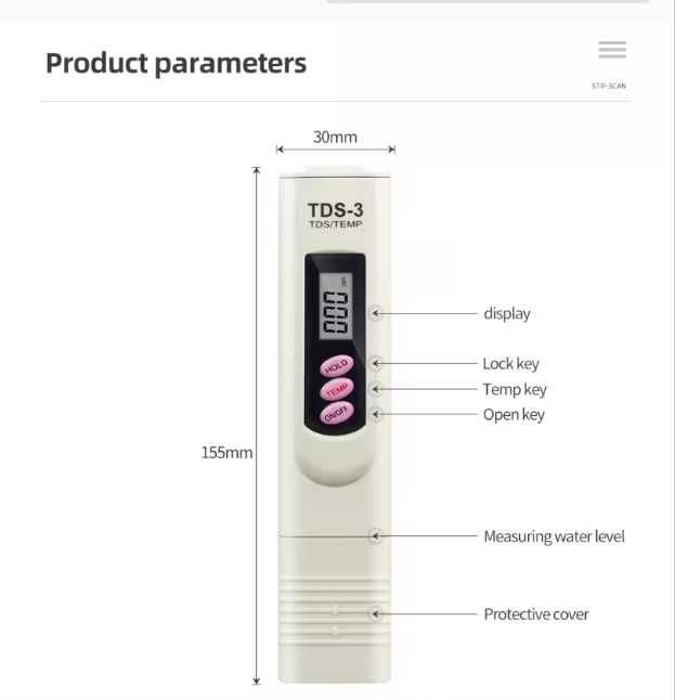 Precyzyjny długopisowy tester wody wysoka dokładność miernik PH + TDS