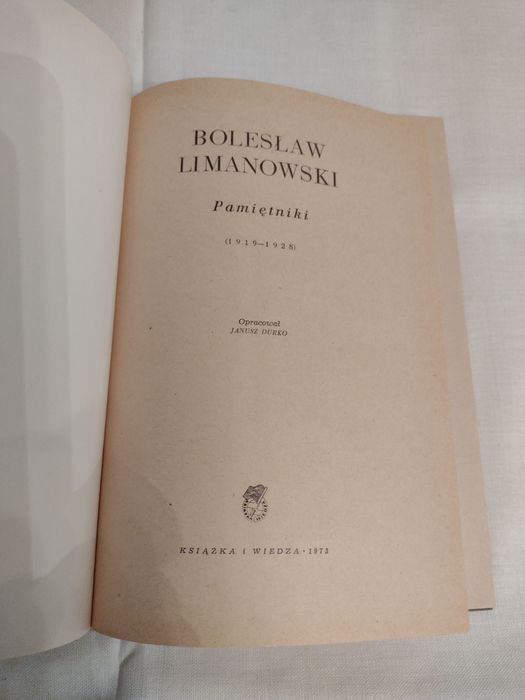 Bolesław Limanowski. Pamiętniki.