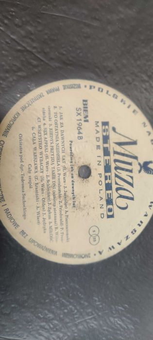 płyta winylowa powróćmy jak za dawnych lat przeboje zestaw 2 sztuki