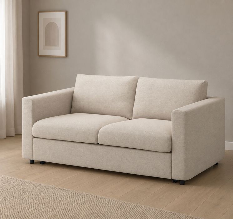 [Rondo Daszyńskiego] Sofa 2-osobowa rozkładana 140x200 Ikea Vimle – prawie nowa, na gwarancji
