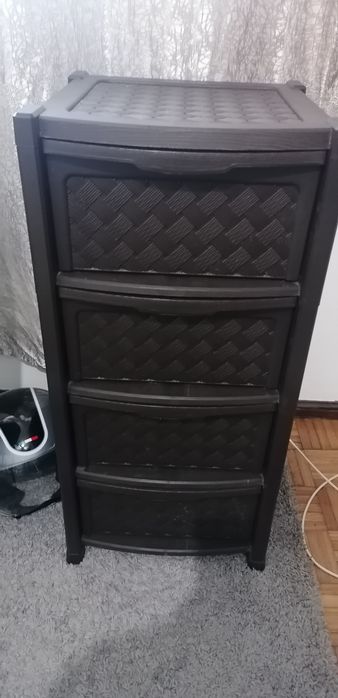 Estante multiusos 4 gavetas de plastico