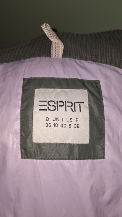 Płaszcz zimowy puchowy  khaki Esprit 38