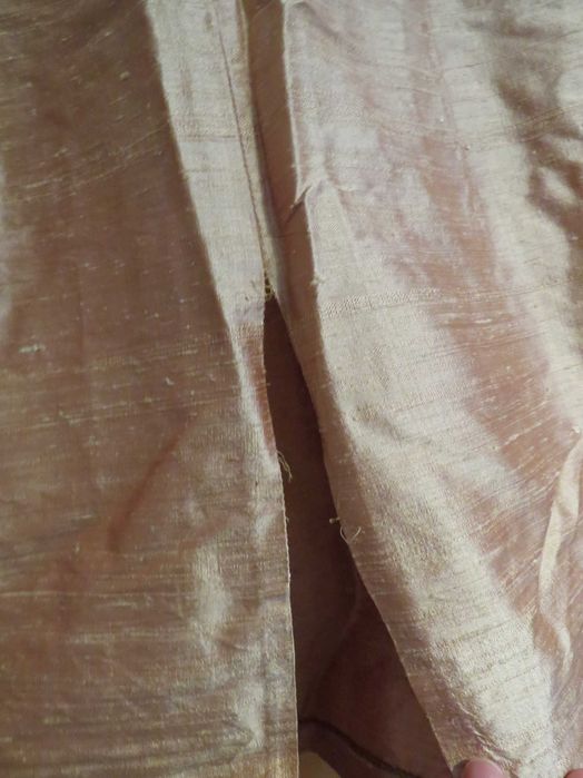 Vestido de festa - Vestido em Seda selvagem e renda guipur