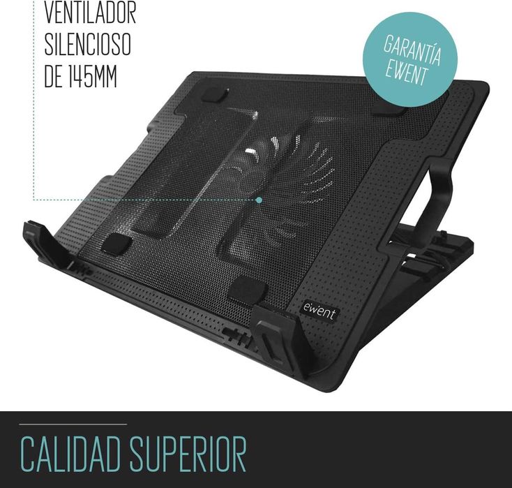 Suporte p PC até 17" com sistema de ventilação e inclinação