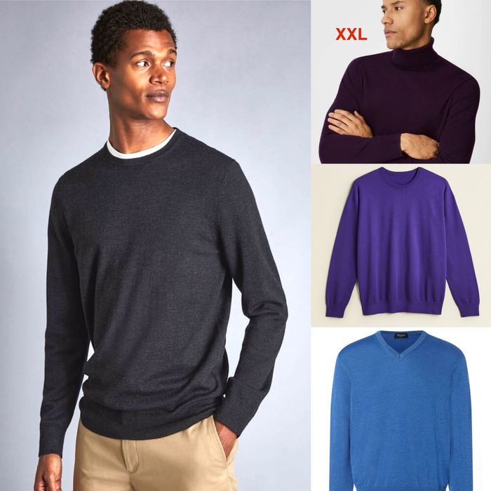 Светр Maerz водолазка 100% вовна XXL джемпер