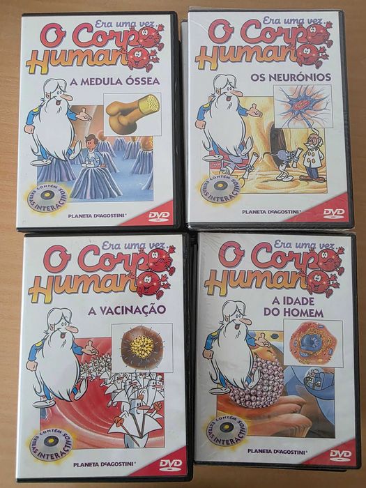 23 DVDs da série infantojuvenil "O Corpo Humano"