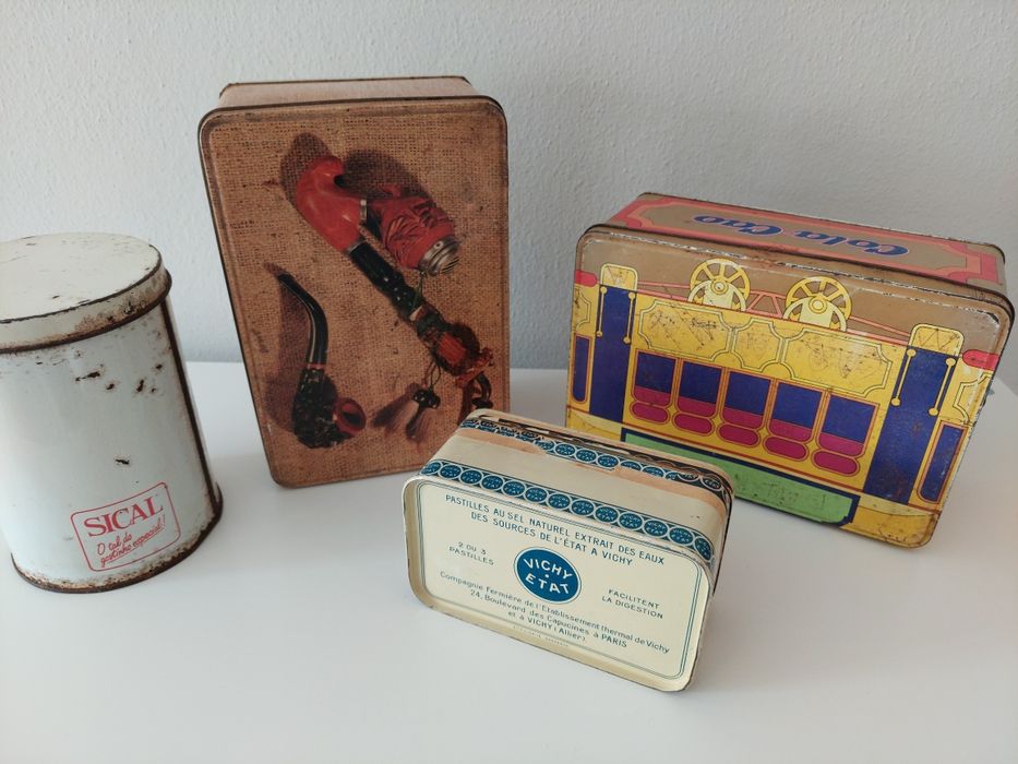 Latas Antigas Coleção- Lote Latas Colecionaveis (6)