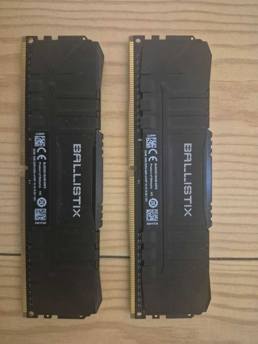 Crucial Ballistix Black 16GB (2×8GB) DDR4 3200 MHz CL16 – Dual Channel