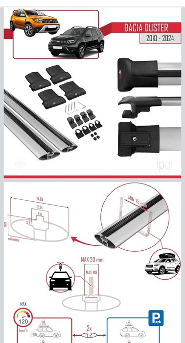 Barras tejadilho Dacia Duster 2018-24