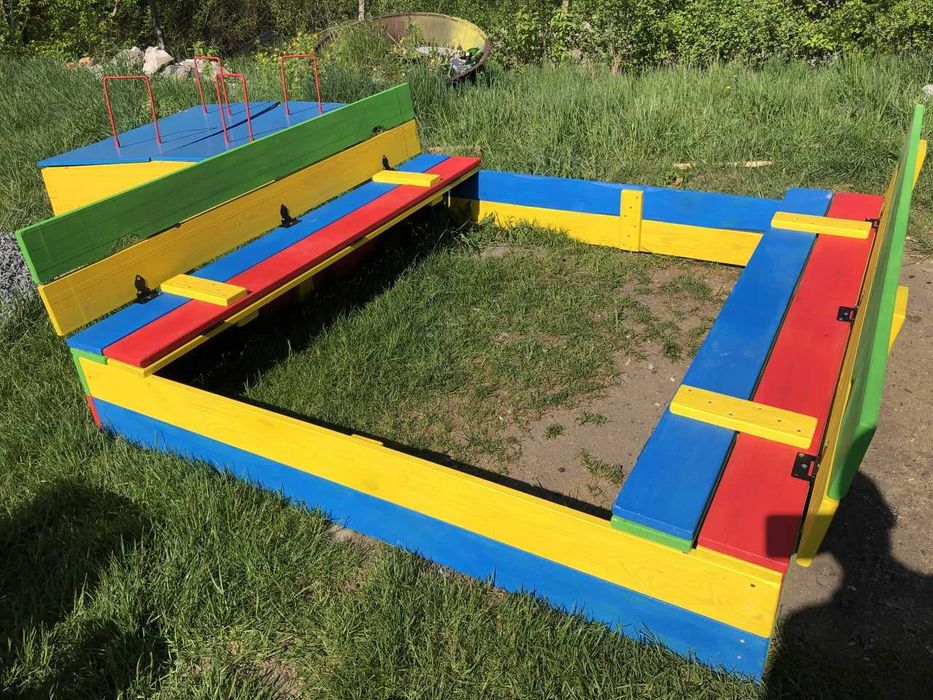 Пісочниця Дитяча | Песочница, Столик з Лавочками | 1м, 1.5м, 2м.