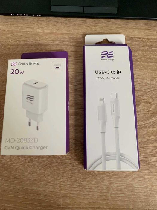 Ładowarka Encore Energy 20W + kabel lightning iPhone