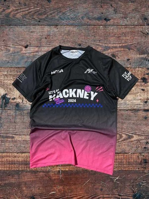 Koszulka sportowa Hoka One One run running london S unisex czarnysport