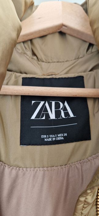 Kurtka długa płaszczyk puchowa Zara