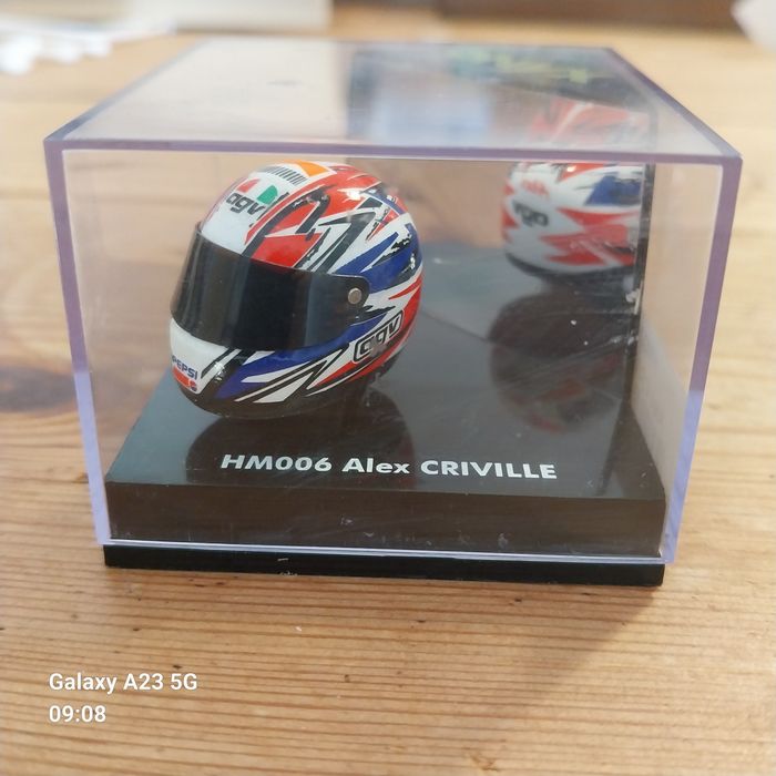 Miniatura de Coleção: Capacete Àlex Crivillé - Escala 1:12 (ONYX HM006)
