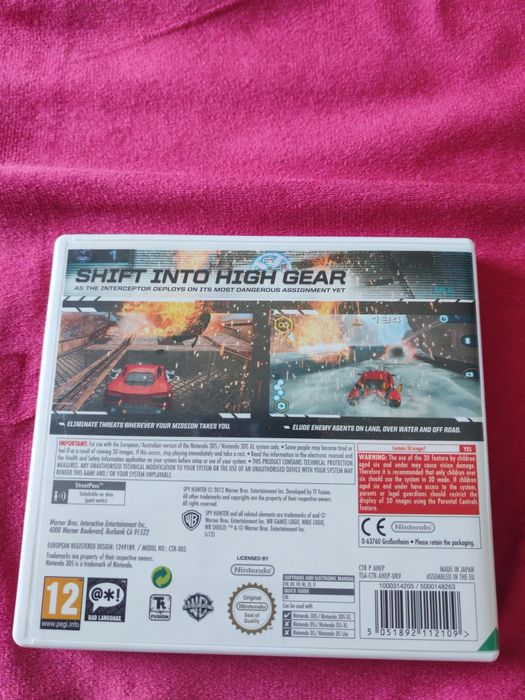 Spy Hunter 3DS CIB ENG