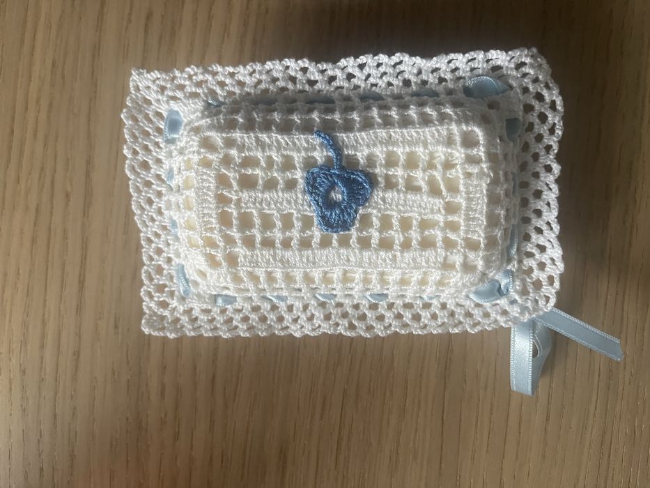 Bolsa para sabonete em crochet feito à mão