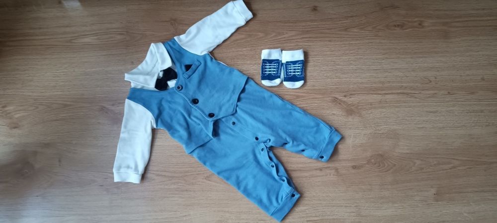 Ubranko elegancki dla chłopca do chrztu rozmiar 68