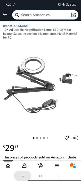 Kit suporte telemóvel com anel de luz