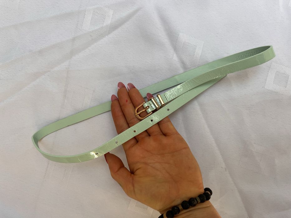 Pasek do sukienki miętowy pasek