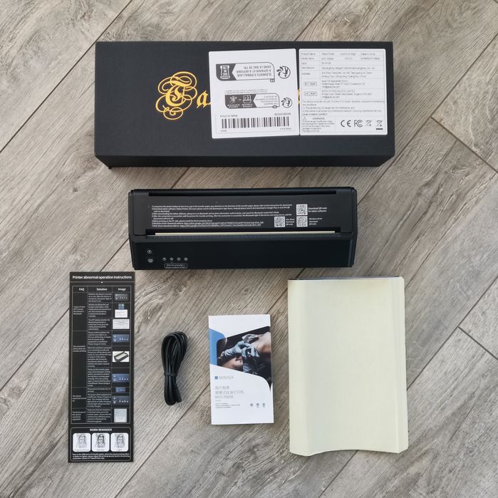 Професійний тату трансферний принтер MHT-P8008, Bluetooth/USB, iOS/Android/Win/Mac