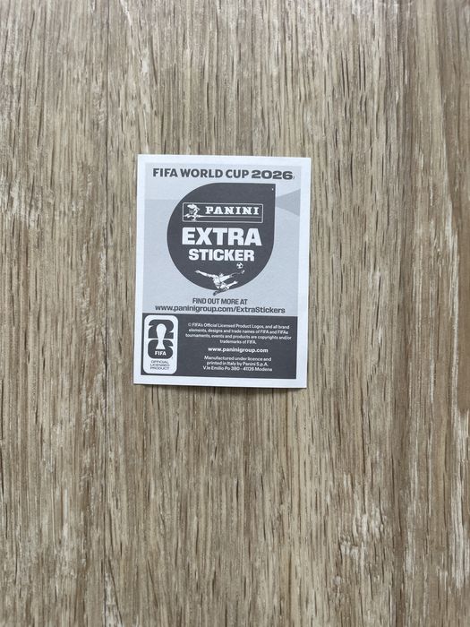 Cromo Extra Sticker Mundial 2026 Panini