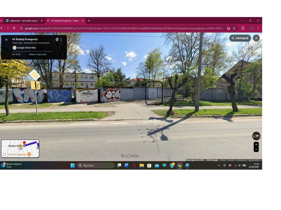 Garaż ul. Waryńskiego/Kunegundy (odstępna dzierżawa)