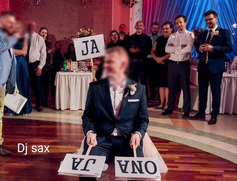 Dj ,saksofonista, wodzirej w jednej osobie. Djsax