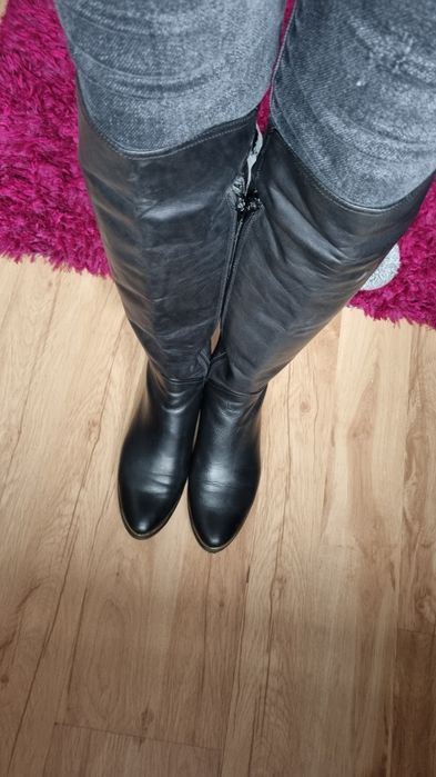 Prima moda kozaki r.39 skórzane czarne