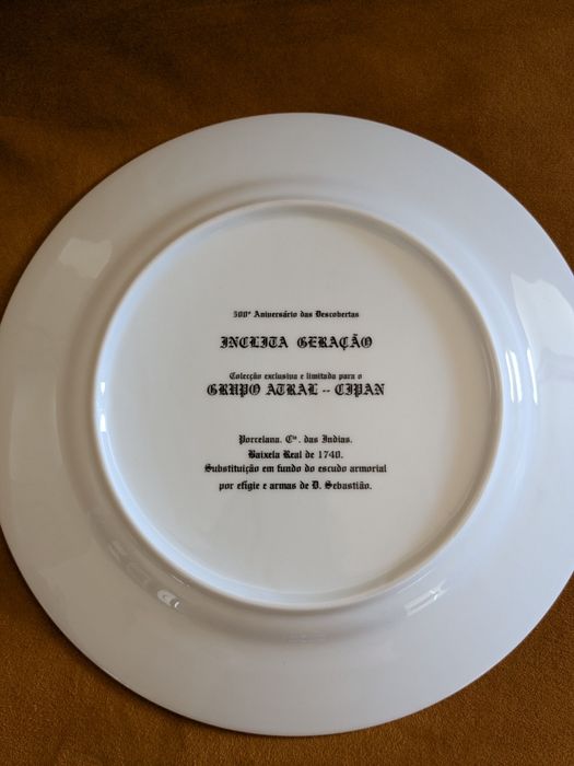 Pratos porcelana Companhia das Índias