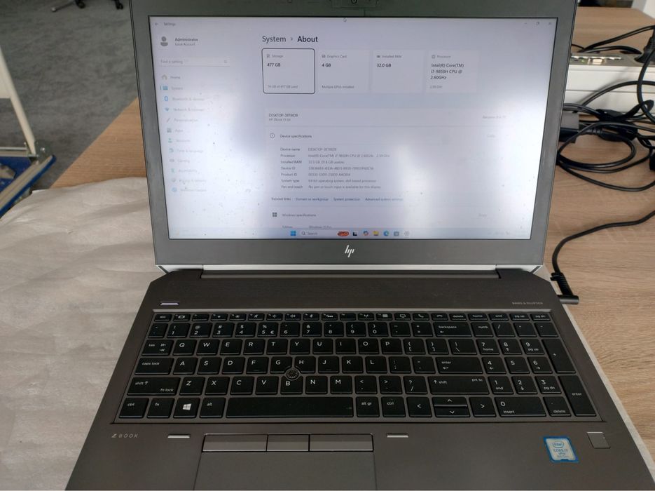 Продам ноутбук HP ZBook 15 G6