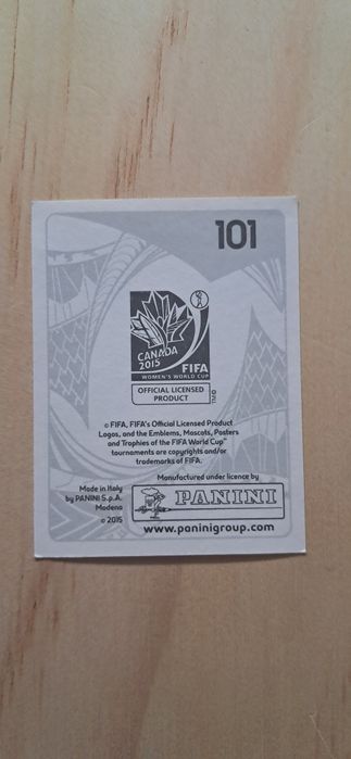 Cromo futebol de Nadine Angerer(Mundial 2015)da Panini